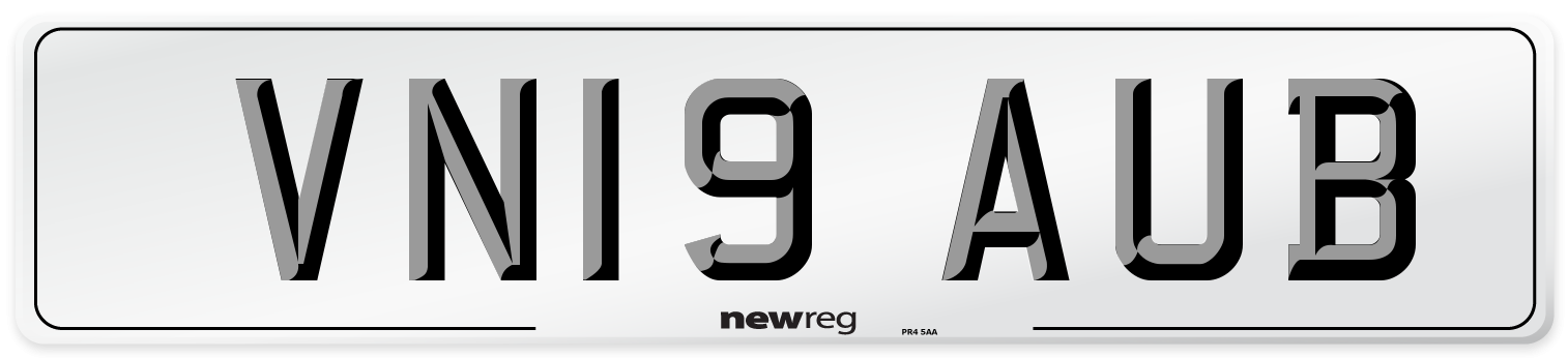 VN19 AUB Number Plate from New Reg